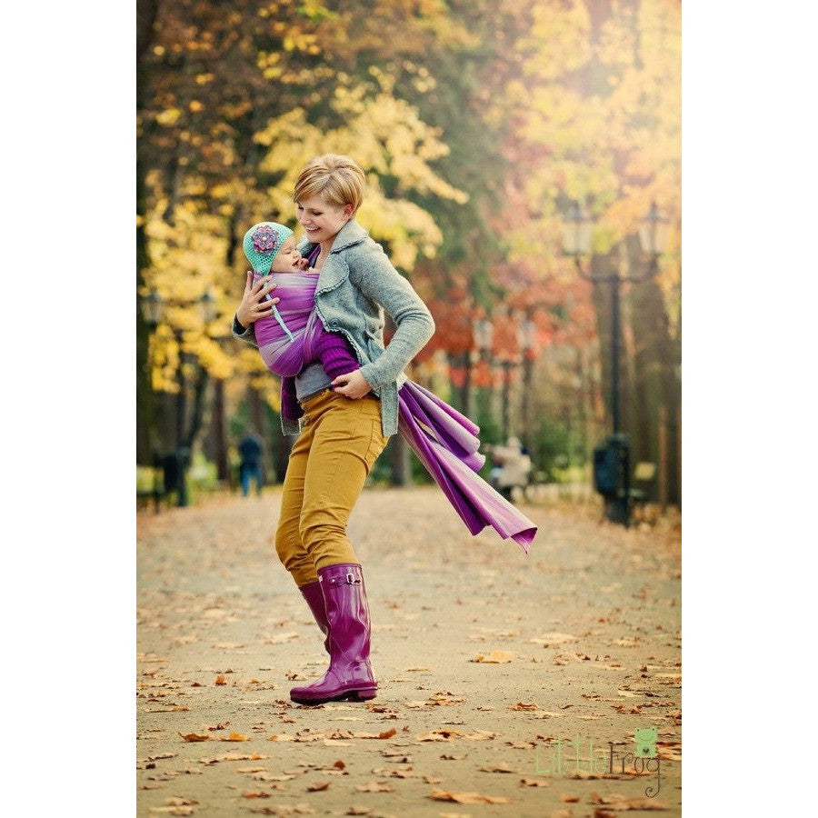 Little Frog Woven Wrap - Amethyst - Woven Wrap - Little Frog - Afterpay - Zippay Carry Them Close