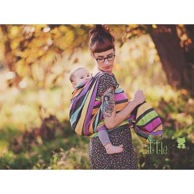 Little Frog Woven Wrap - Linen Fluorite - Woven Wrap - Little Frog - Afterpay - Zippay Carry Them Close