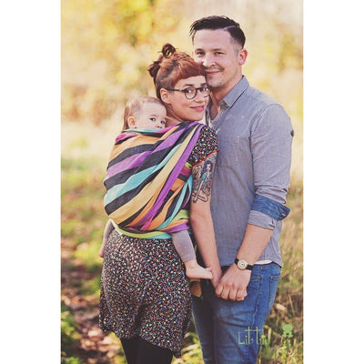 Little Frog Woven Wrap - Linen Fluorite - Woven Wrap - Little Frog - Afterpay - Zippay Carry Them Close