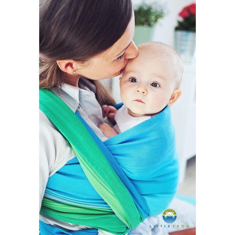Little Frog Woven Wrap - Marine Opal - Woven Wrap - Little Frog - Afterpay - Zippay Carry Them Close