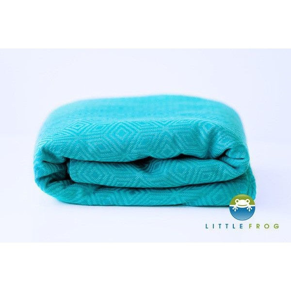 Little Frog Woven Wrap - Turquoise Cube - Woven Wrap - Little Frog - Afterpay - Zippay Carry Them Close