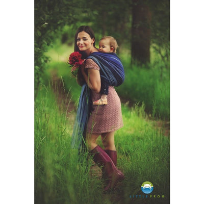 Little Frog Woven Wrap - Dark Kyanite - Woven Wrap - Little Frog - Afterpay - Zippay Carry Them Close