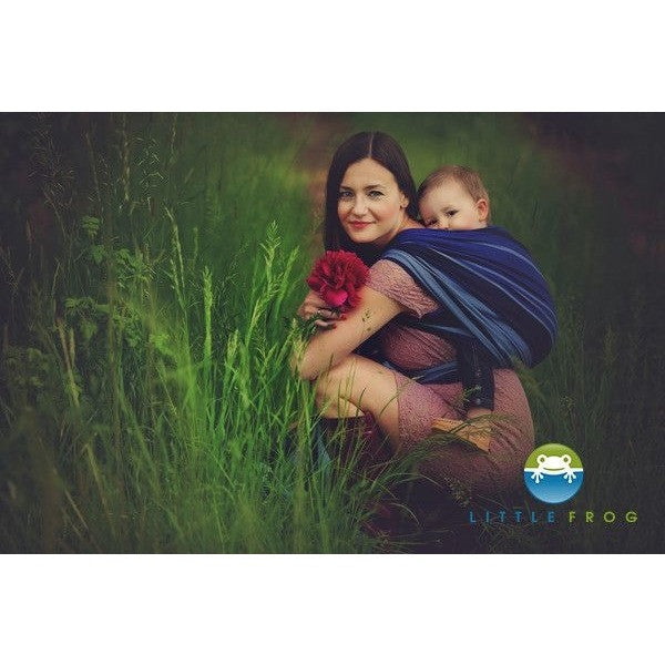 Little Frog Woven Wrap - Dark Kyanite - Woven Wrap - Little Frog - Afterpay - Zippay Carry Them Close