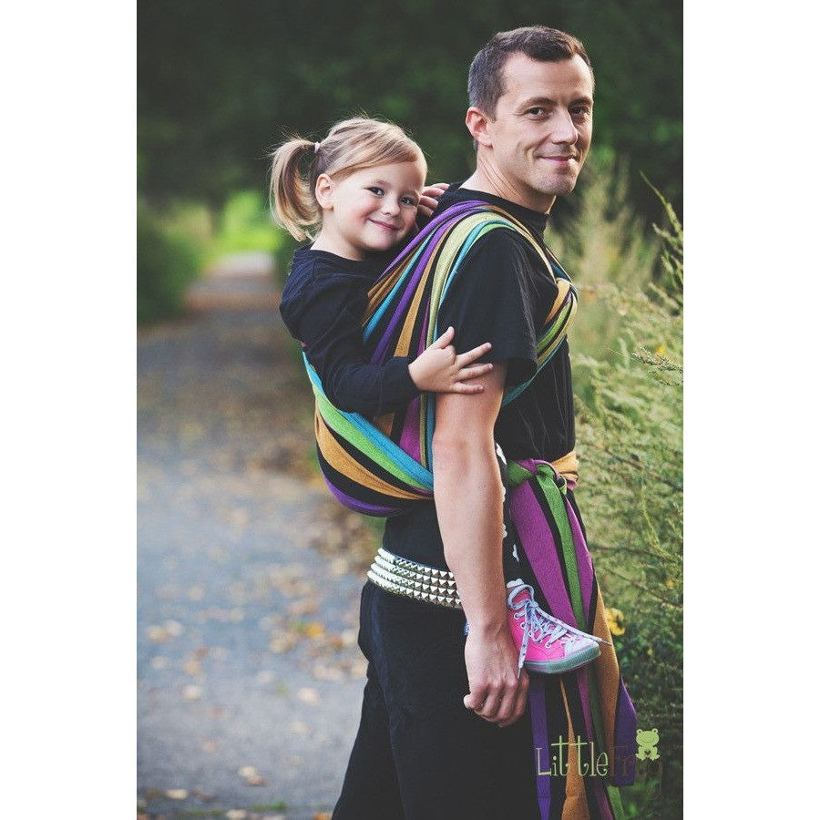 Little Frog Woven Wrap - Fluorite - Woven Wrap - Little Frog - Afterpay - Zippay Carry Them Close