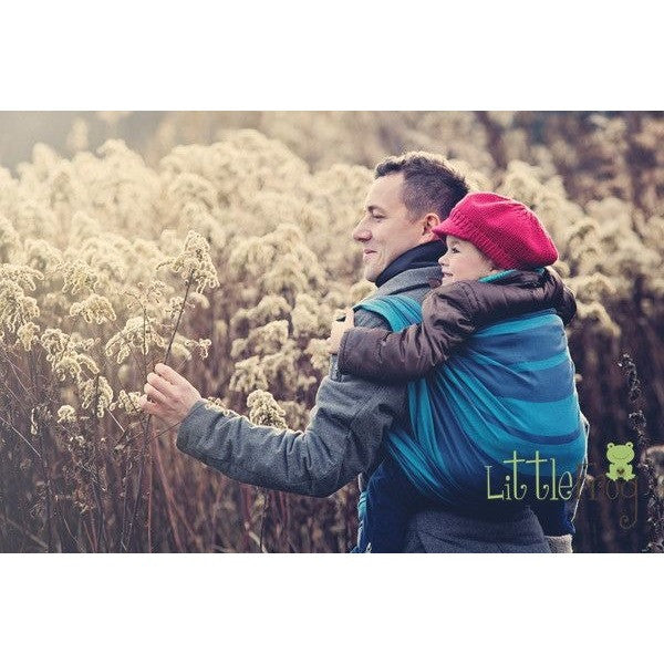 Little Frog Woven Wrap - Graphite Topaz - Woven Wrap - Little Frog - Afterpay - Zippay Carry Them Close