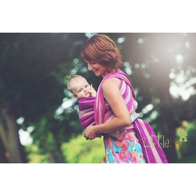 Little Frog Woven Wrap - Linen Amethyst - Woven Wrap - Little Frog - Afterpay - Zippay Carry Them Close