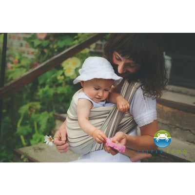 Little Frog Woven Wrap - Smoky Quartz - Woven Wrap - Little Frog - Afterpay - Zippay Carry Them Close
