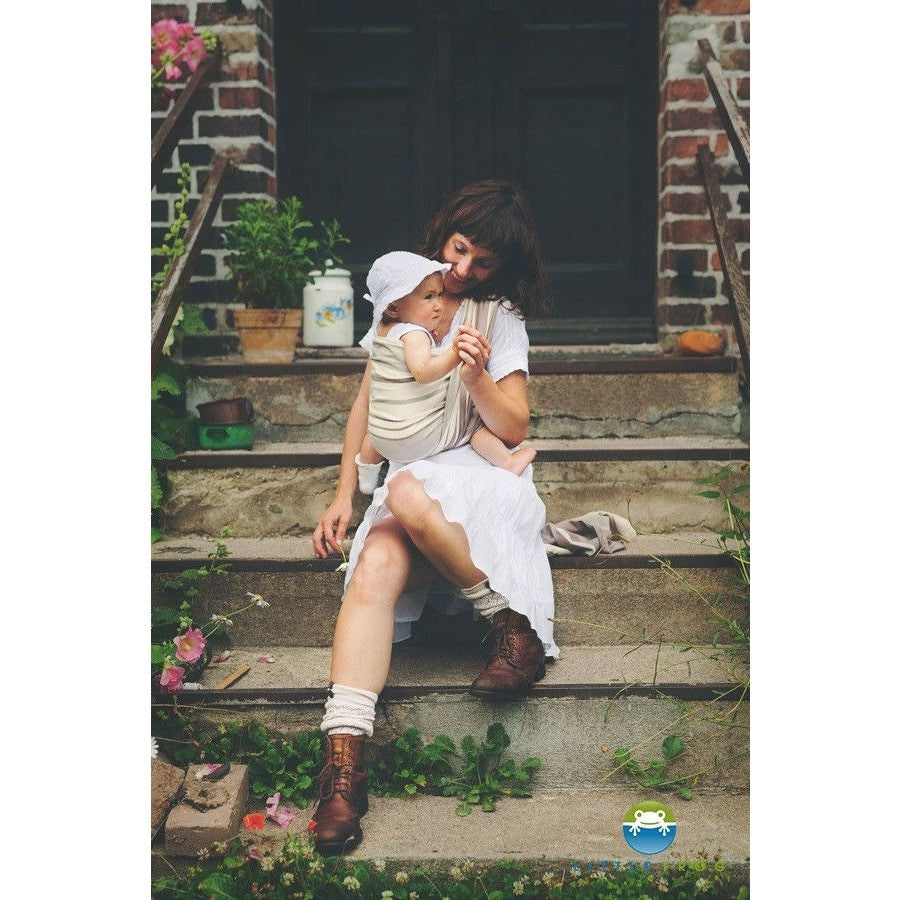 Little Frog Woven Wrap - Smoky Quartz - Woven Wrap - Little Frog - Afterpay - Zippay Carry Them Close