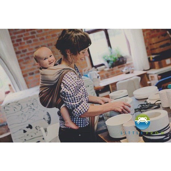 Little Frog Woven Wrap - Tigers Eye - Woven Wrap - Little Frog - Afterpay - Zippay Carry Them Close