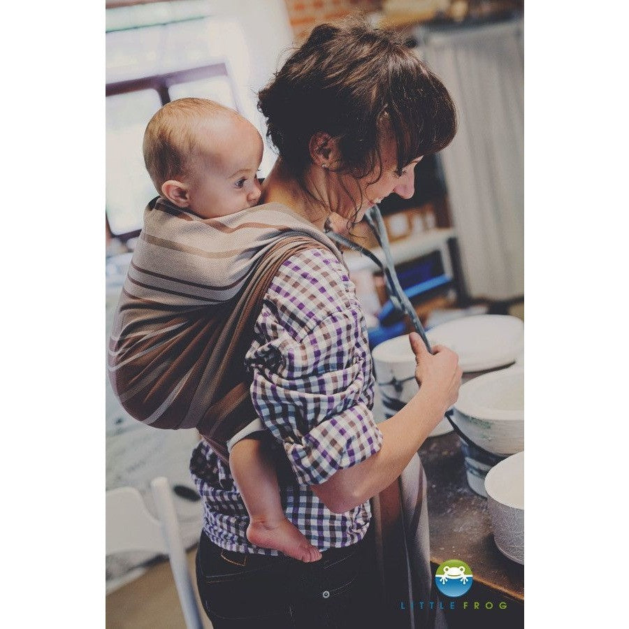 Little Frog Woven Wrap - Tigers Eye - Woven Wrap - Little Frog - Afterpay - Zippay Carry Them Close