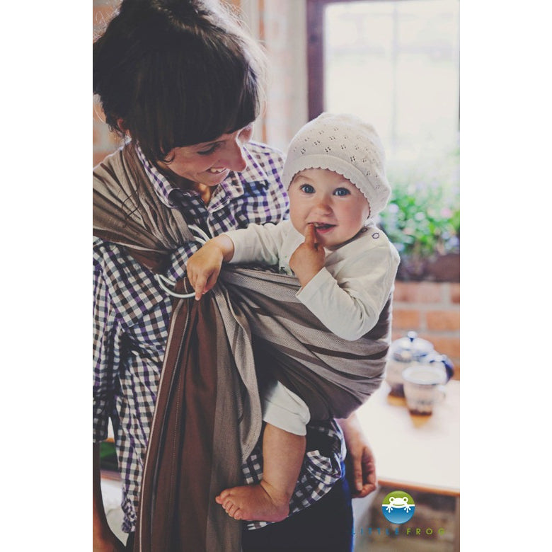 Little Frog Ring Sling - Tigers Eye - Ring Sling - Little Frog - Afterpay - Zippay Carry Them Close