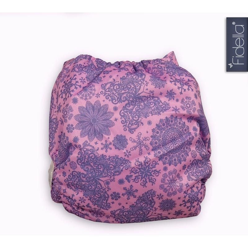 Fidella - All In One Cloth Nappy - Iced Butterfly violet - Cloth Nappies - Fidella - Afterpay - Zippay Carry Them Close