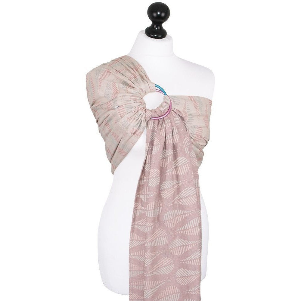 Fidella Ring Sling - Drops Pinkish Sand - Ring Sling - Fidella - Afterpay - Zippay Carry Them Close