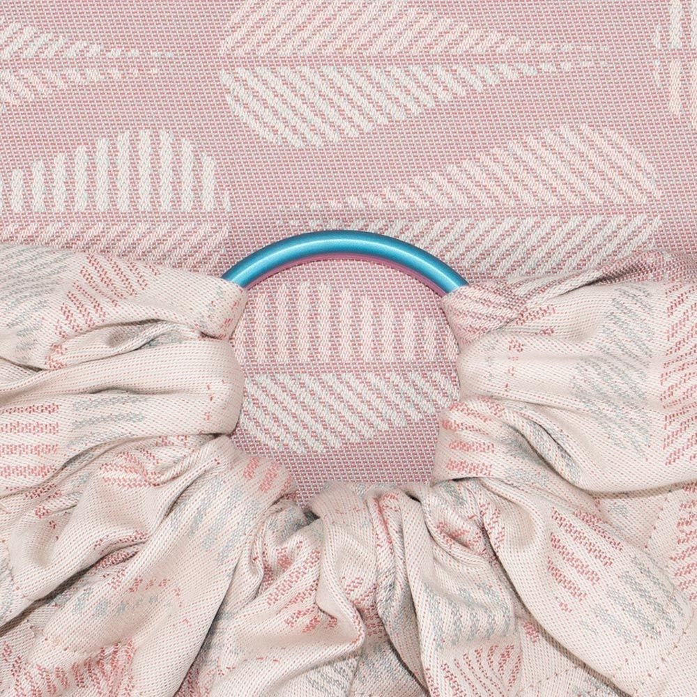 Fidella Ring Sling - Drops Pinkish Sand - Ring Sling - Fidella - Afterpay - Zippay Carry Them Close