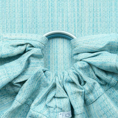 Fidella Ring Sling - Heart Rows Gradient Sky - Ring Sling - Fidella - Afterpay - Zippay Carry Them Close