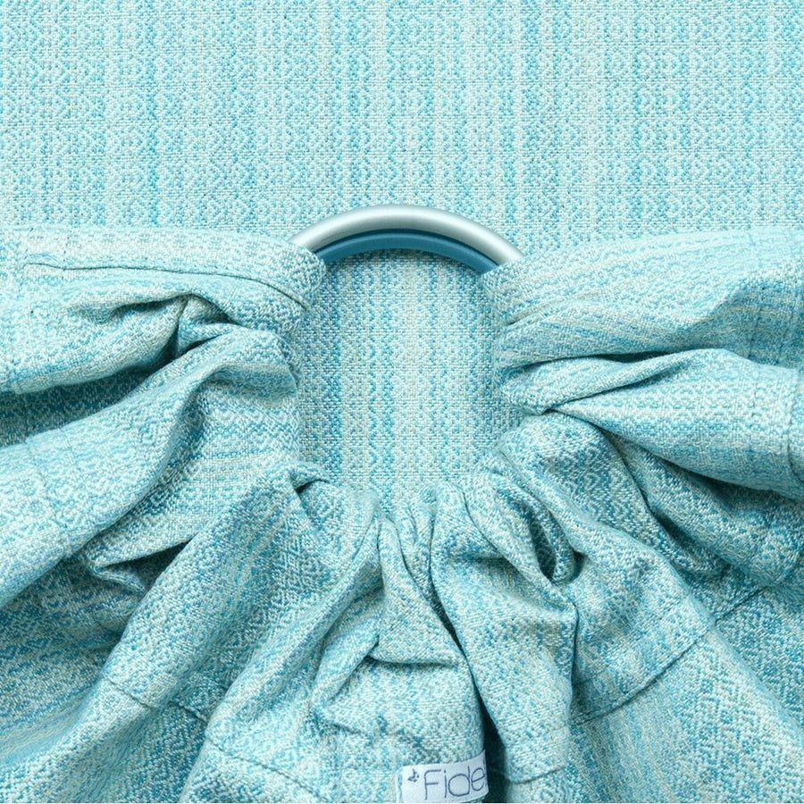 Fidella Ring Sling - Heart Rows Gradient Sky - Ring Sling - Fidella - Afterpay - Zippay Carry Them Close