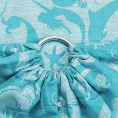 Fidella Ring Sling - Sirens Blue Linen, , Ring Sling, Fidella, Carry Them Close - 1