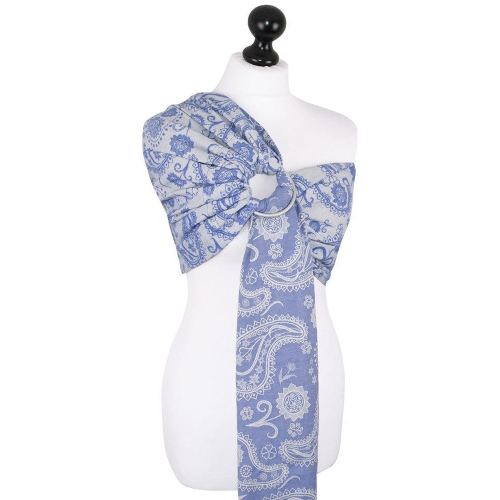 Fidella Ring Sling - Persian Paisley Royal Blue - Ring Sling - Fidella - Afterpay - Zippay Carry Them Close