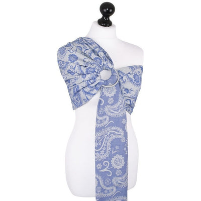 Fidella Ring Sling - Persian Paisley Royal Blue - Ring Sling - Fidella - Afterpay - Zippay Carry Them Close