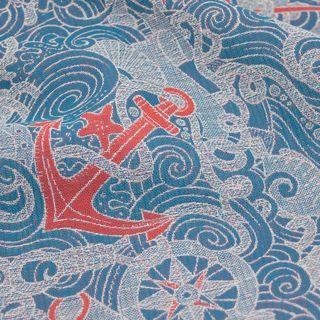 Fidella Woven Wrap - Sea Anchor Maritime Blue - Woven Wrap - Fidella - Afterpay - Zippay Carry Them Close