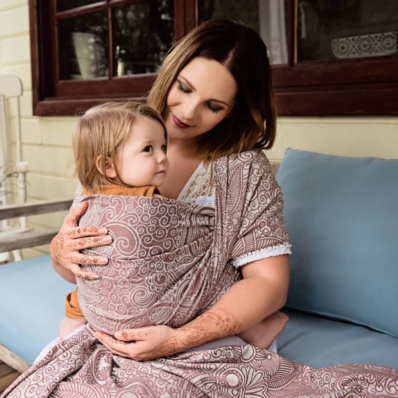 Fidella Woven Wrap - Masala Henna bamboo - Woven Wrap - Fidella - Afterpay - Zippay Carry Them Close