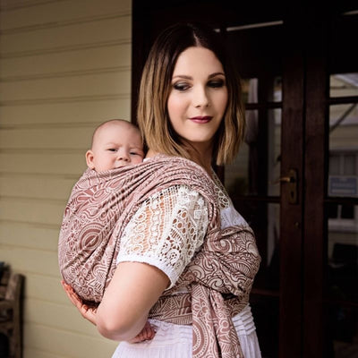 Fidella Woven Wrap - Masala Henna bamboo - Woven Wrap - Fidella - Afterpay - Zippay Carry Them Close