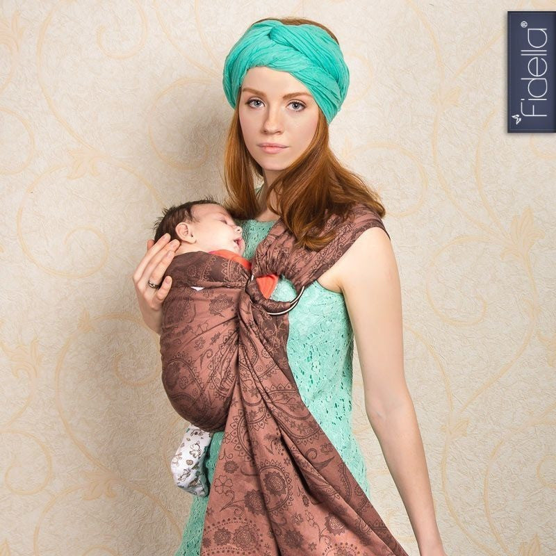 Fidella Ring Sling - Persian Paisley Hazel - Ring Sling - Fidella - Afterpay - Zippay Carry Them Close