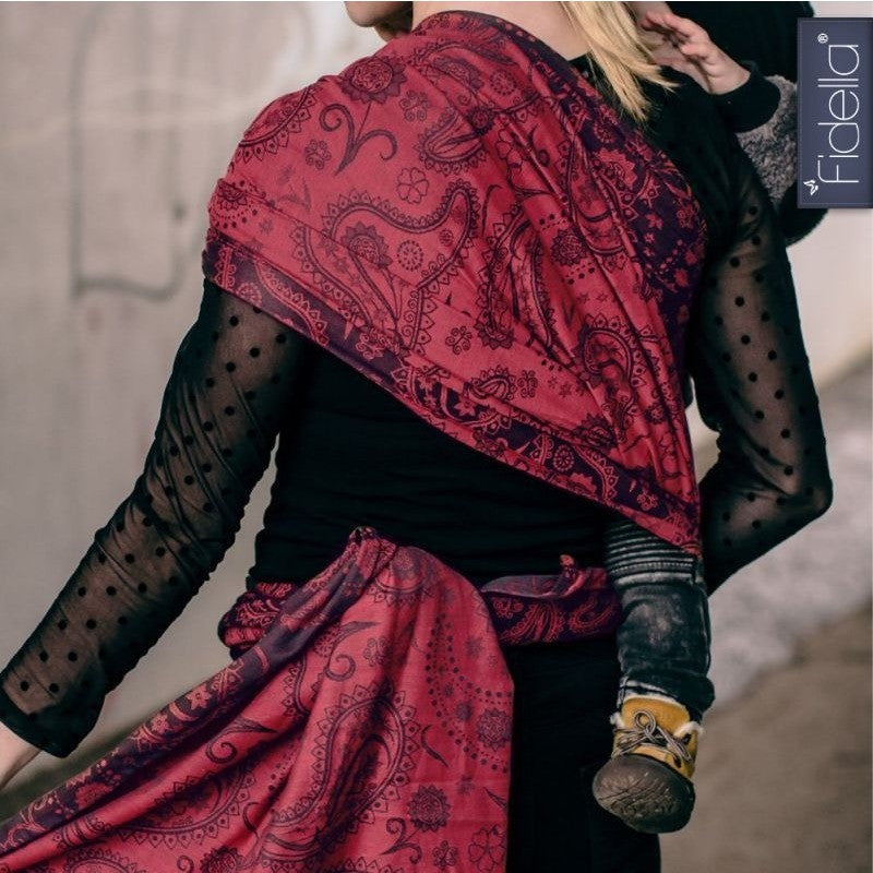 Fidella Woven Wrap - Persian Paisley Hot Larva - Woven Wrap - Fidella - Afterpay - Zippay Carry Them Close