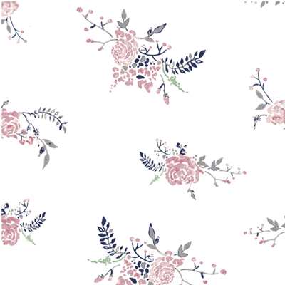 Bebe Au Lait - Muslin Cot Sheet - Garland