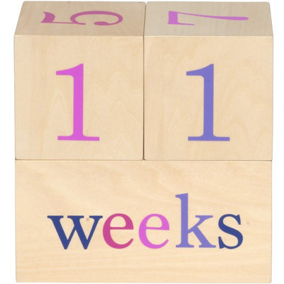 All4Ella Milestone Blocks - Girl (wood) - Gift - All4Ella - Afterpay - Zippay Carry Them Close