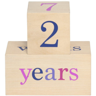 All4Ella Milestone Blocks - Girl (wood) - Gift - All4Ella - Afterpay - Zippay Carry Them Close