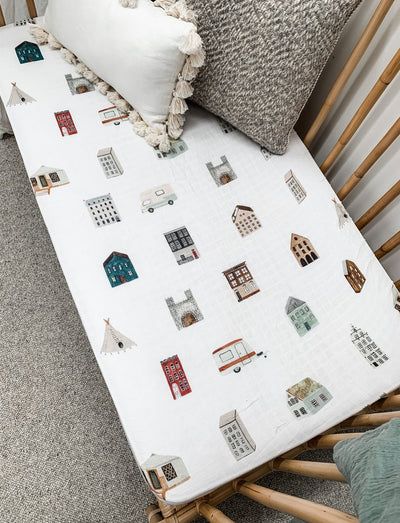 Pop Ya Tot - Cotton Muslin Cot Sheet - Ole House