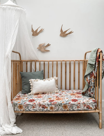 Pop Ya Tot - Cotton Muslin Cot Sheet - Le Piccadilly
