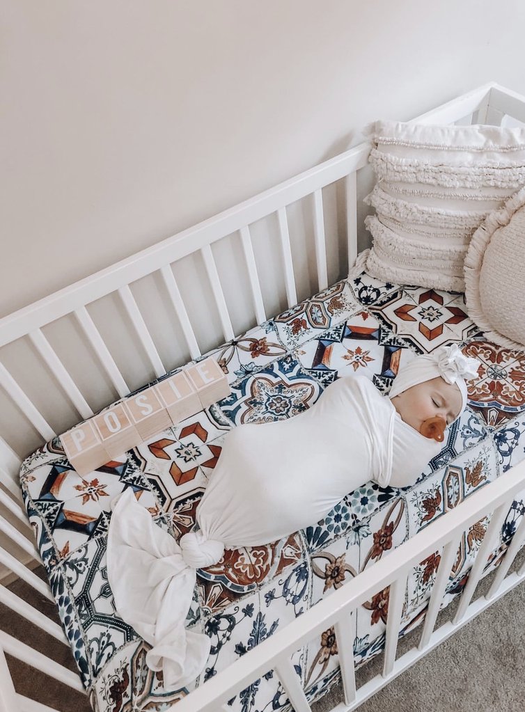 Pop Ya Tot - Cotton Muslin Cot Sheet - Tori's Tile