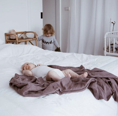 Pop Ya Tot - Muslin Swaddle - Mauve It!