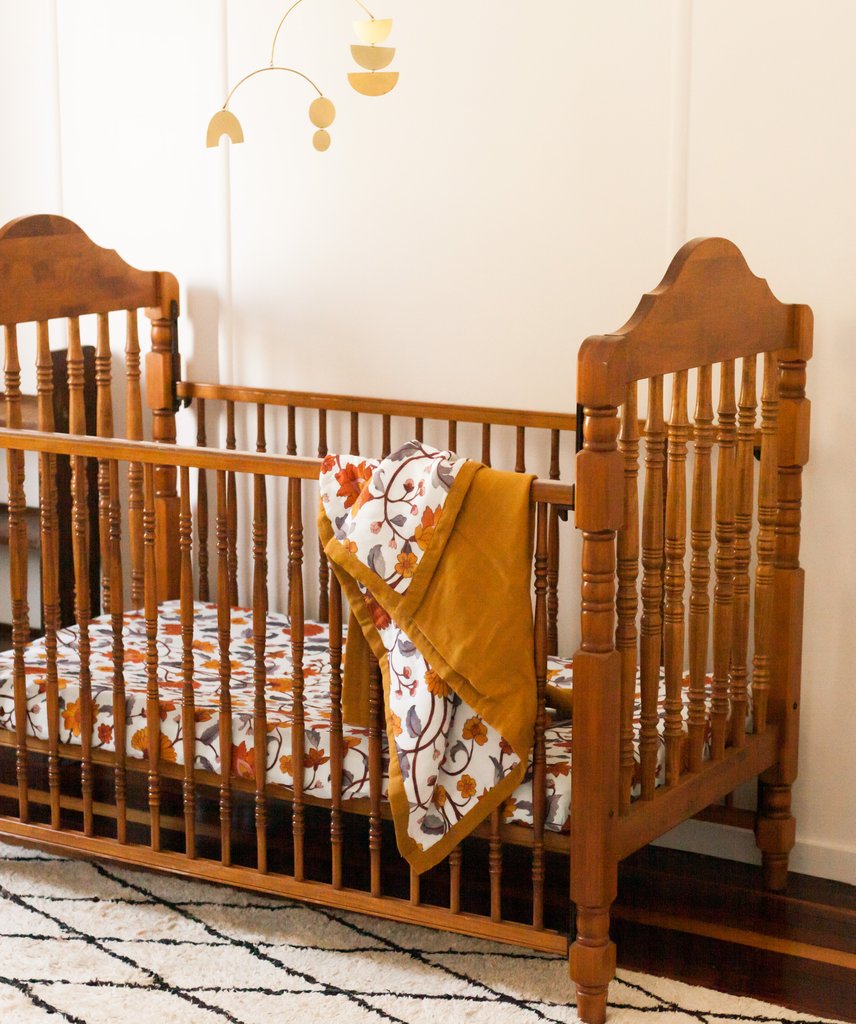 Pop Ya Tot - Cotton Muslin Cot Sheet - Buti Block