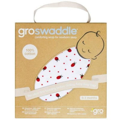 Gro Swaddle Baby Wrap - Ladybird - swaddle - The Gro Company - Afterpay - Zippay Carry Them Close