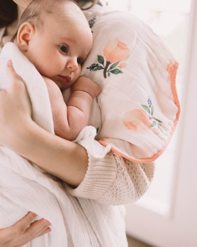 Little Unicorn - Burp Cloth - Watercolour Rose