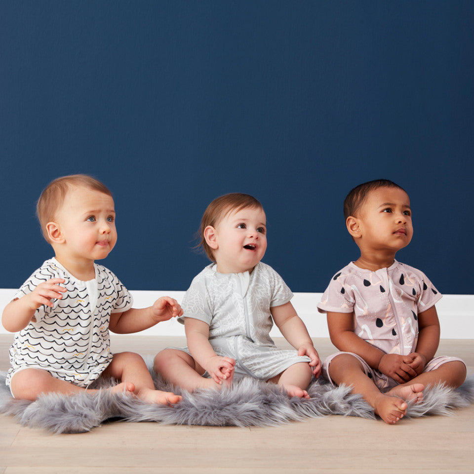 ErgoPouch - ErgoLayers Bamboo Sleep Wear - Summer Short Sleeve (0.2 TOG) - Drops