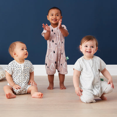 ErgoPouch - ErgoLayers Bamboo Sleep Wear - Summer Short Sleeve (0.2 TOG) - Drops