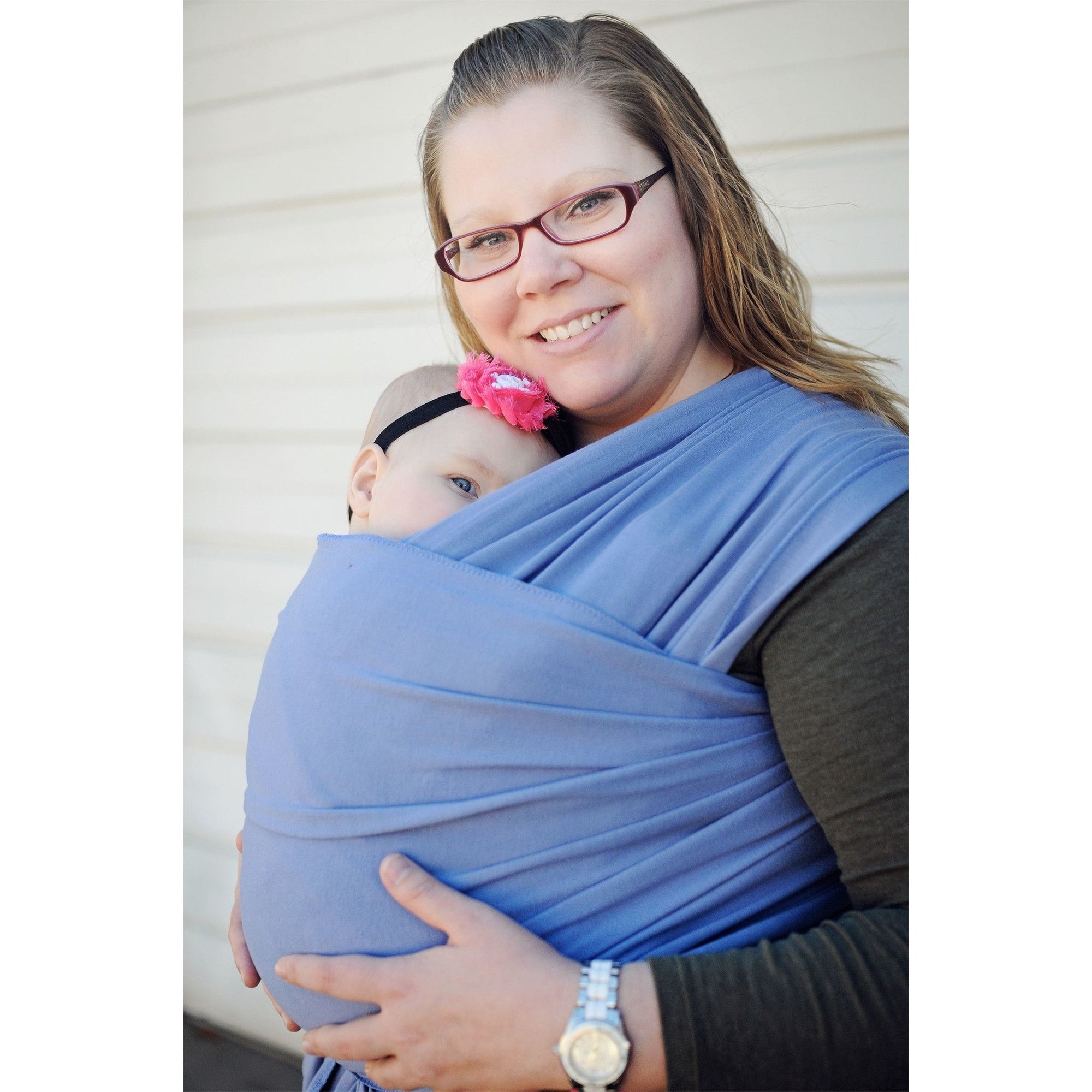 Moby Wrap Organic - Lagoon - Stretchy Wrap - Moby - Afterpay - Zippay Carry Them Close