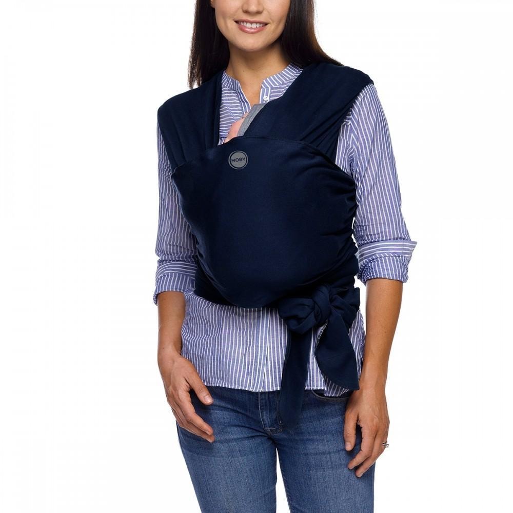 Moby Wrap - Navy - Stretchy Wrap - Moby - Afterpay - Zippay Carry Them Close