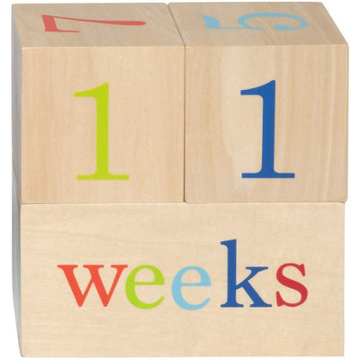 All4Ella Milestone Blocks - Neutral (wood) - Gift - All4Ella - Afterpay - Zippay Carry Them Close