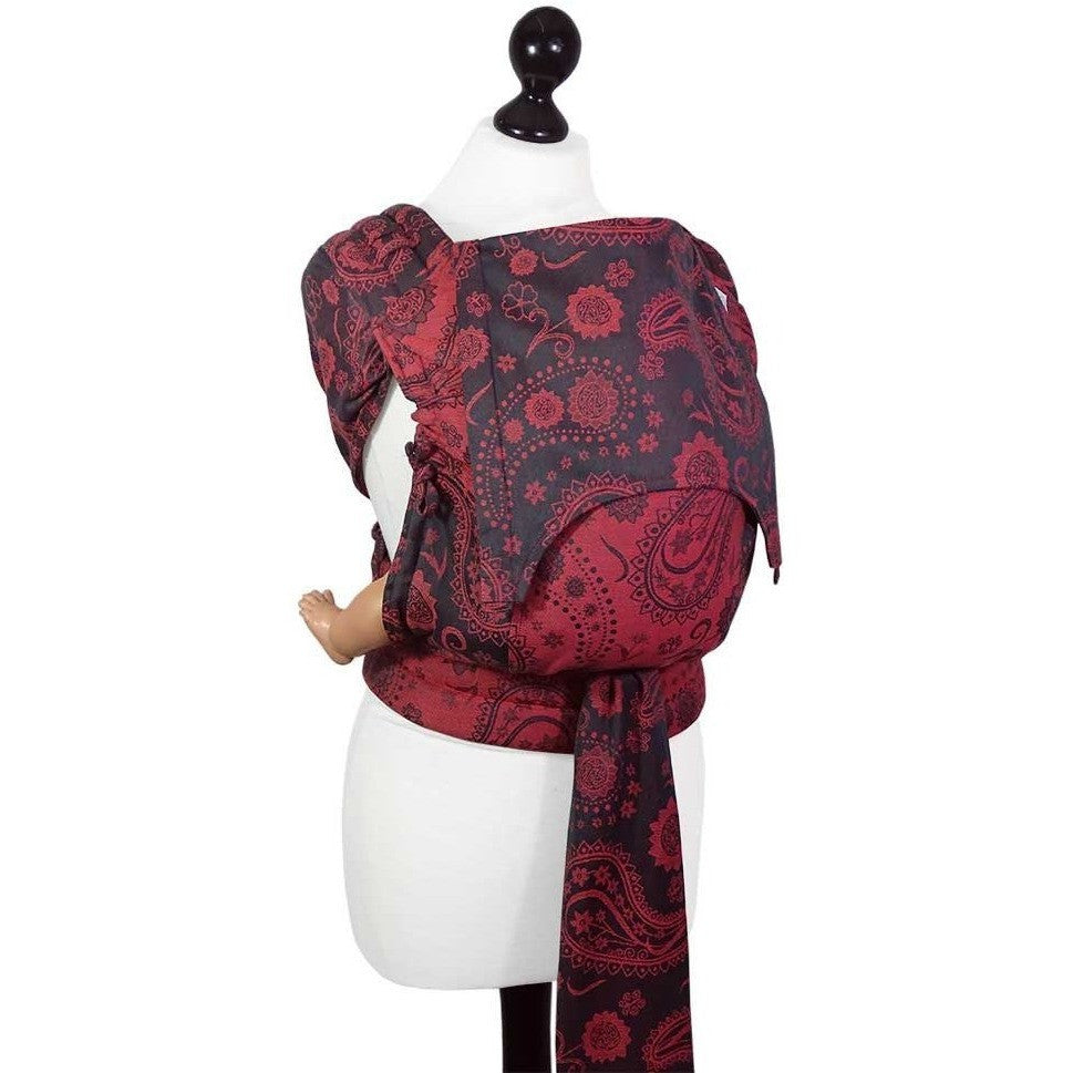 Fidella Fly Tai - MeiTai babycarrier Persian Paisley Hot Lava (New Size 3 months +), , Mei Tai, Fidella, Carry Them Close - 1