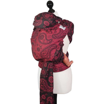 Fidella Fly Tai - MeiTai babycarrier Persian Paisley Hot Lava (New Size 3 months +), , Mei Tai, Fidella, Carry Them Close - 2
