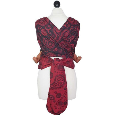 Fidella Fly Tai - MeiTai babycarrier Persian Paisley Hot Lava (New Size 3 months +), , Mei Tai, Fidella, Carry Them Close - 3