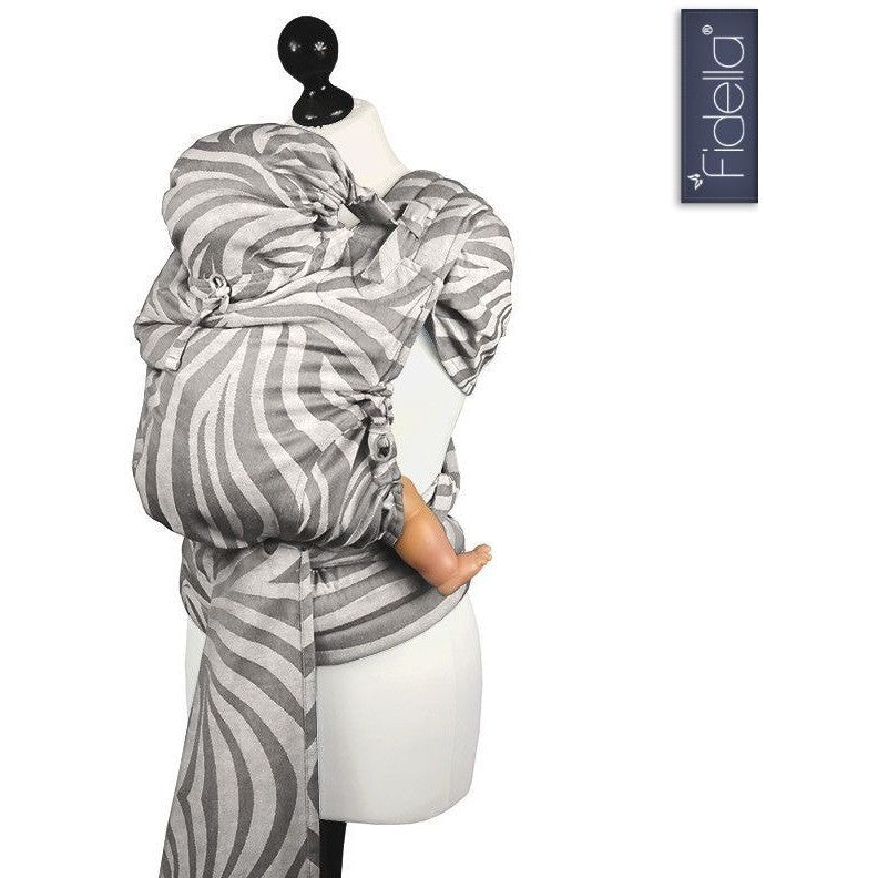 Fidella Fly Tai - MeiTai babycarrier Shebra Smoke Hemp (New Size - 3 months +) - Mei Tai - Fidella - Afterpay - Zippay Carry Them Close