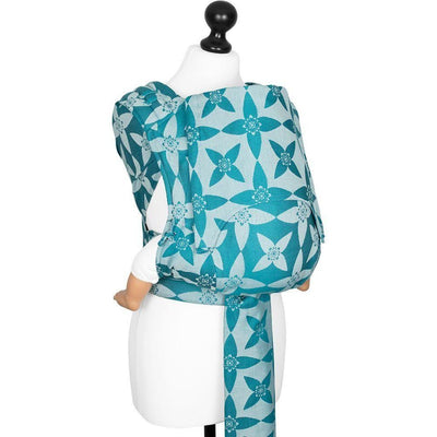 Fidella Fly Tai - MeiTai babycarrier Limited Edition Blossom Ocean Blue (New Size - From 4months) - Meh Dai - Fidella - Afterpay - Zippay Carry Them Close