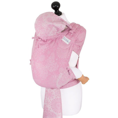 Fidella Fly Tai - MeiTai babycarrier Iced Butterfly Sparkling Rose (Baby Size - From Birth) - Meh Dai - Fidella - Afterpay - Zippay Carry Them Close