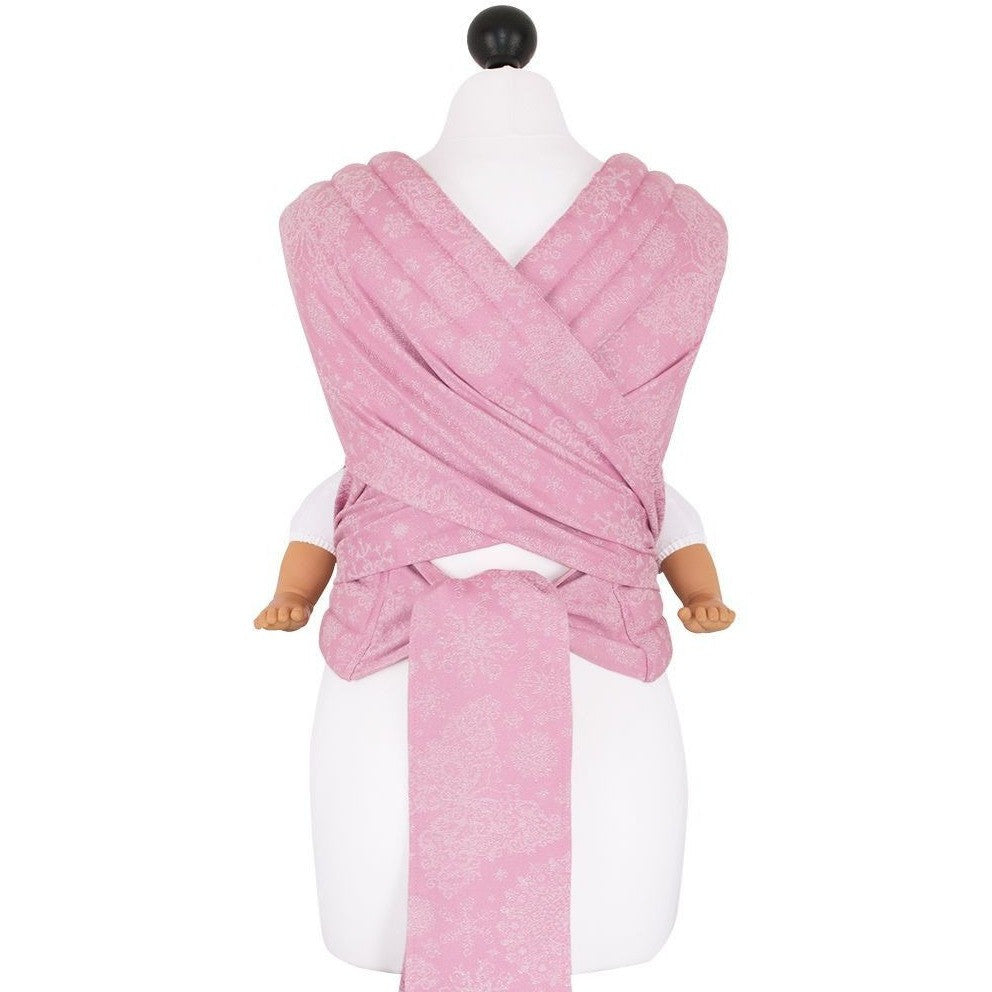 Fidella Fly Tai - MeiTai babycarrier Iced Butterfly Sparkling Rose (Baby Size - From Birth) - Meh Dai - Fidella - Afterpay - Zippay Carry Them Close